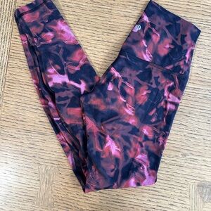 Lululemon Pink and Black Leggings size 4